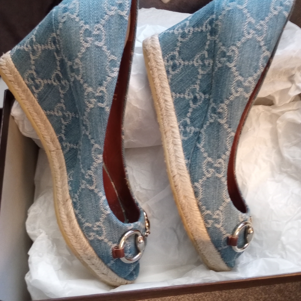 Gucci Espadrille Wedges, great condition.